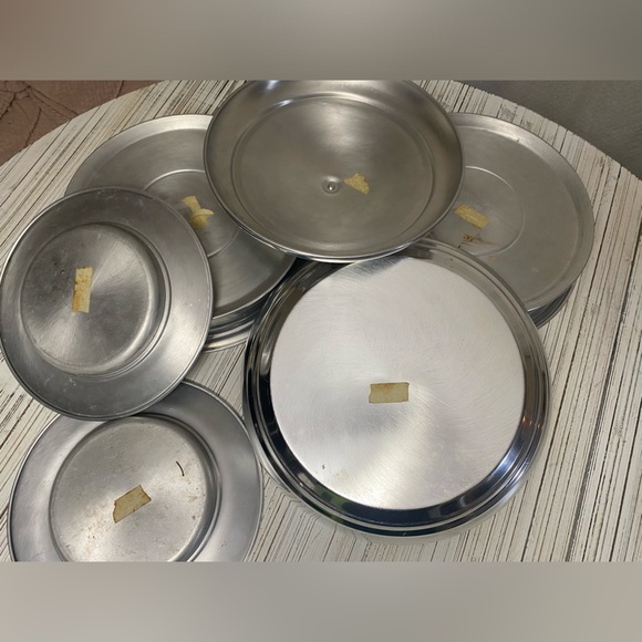 Communion Serving Tray Set Vintage Silver Tone - Picture 4 of 11